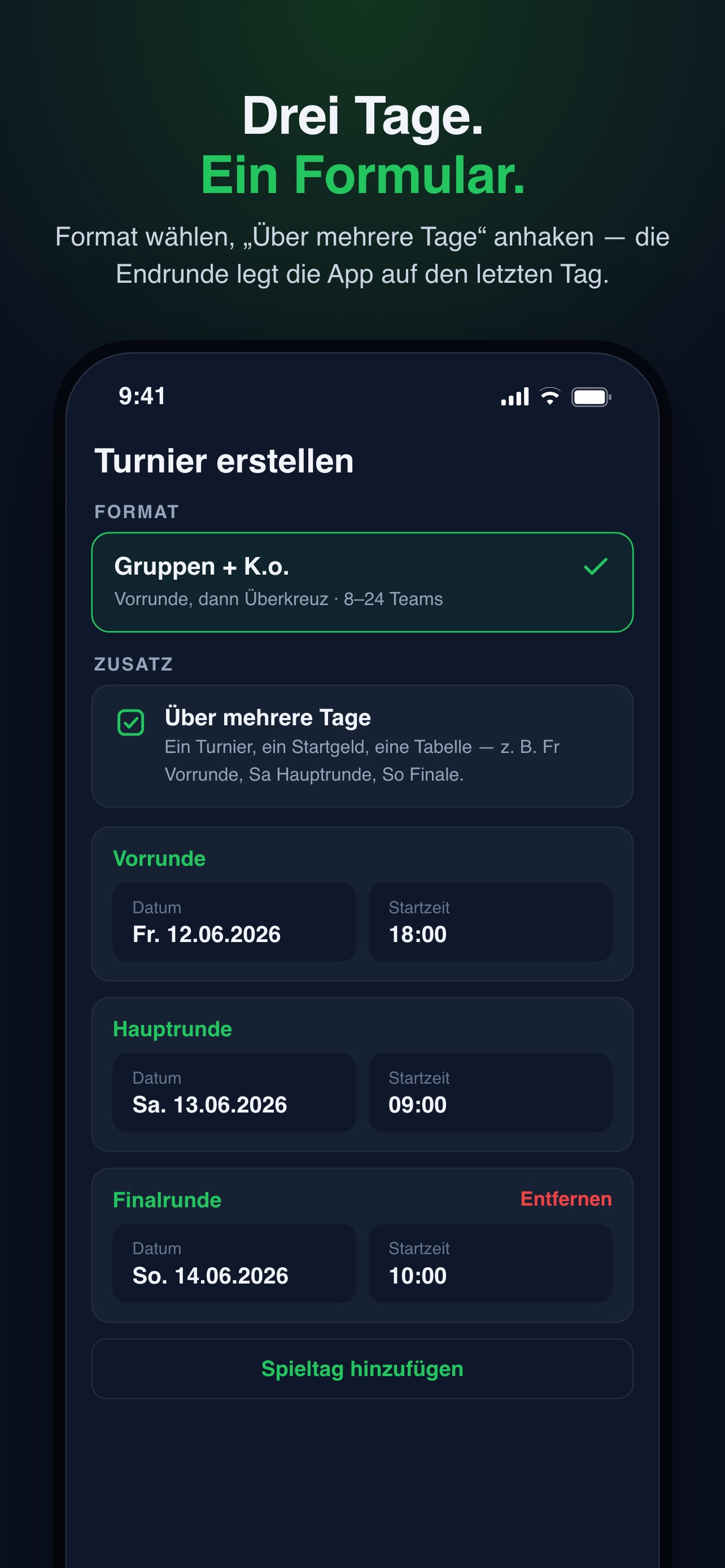 Screenshot 2 of Kickmate – Team & Turniere