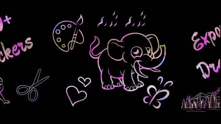 Rainbow Drawing : Glow Sketch