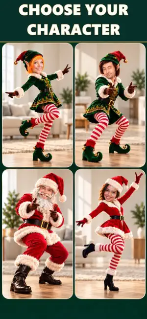 Funny Santa face video maker screenshot 2