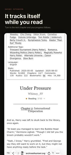 Trace: Fanfiction Tracker screenshot 4