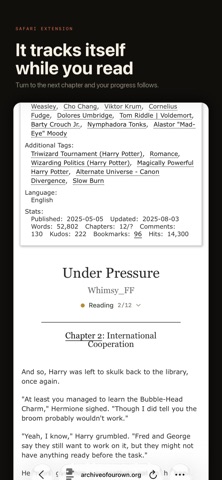 Trace: Fanfiction Tracker screenshot