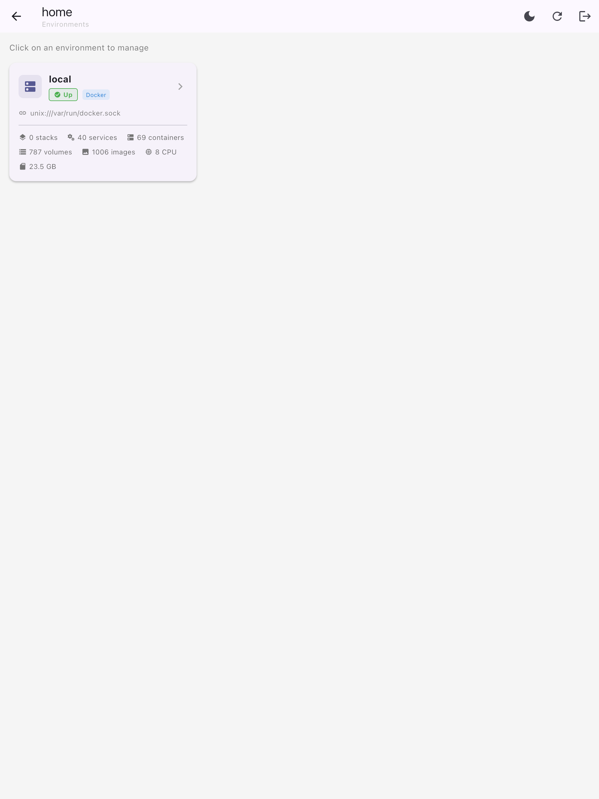 Portainer Mobile: Docker Admin