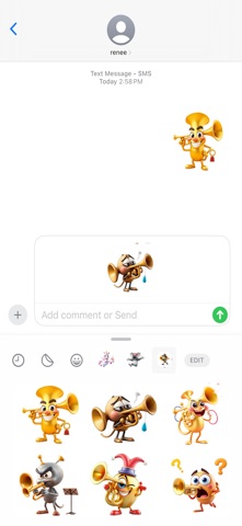 响亮的喇叭贴纸 screenshot