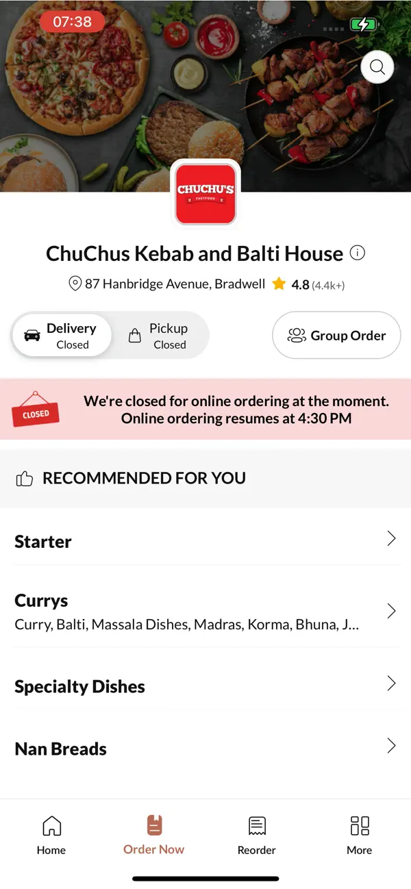 Screenshot #3 pour ChuChus Kebab and Balti House