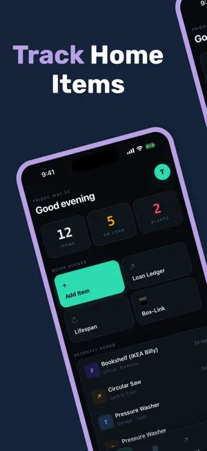 Tracly: Home Organizer screenshot 1