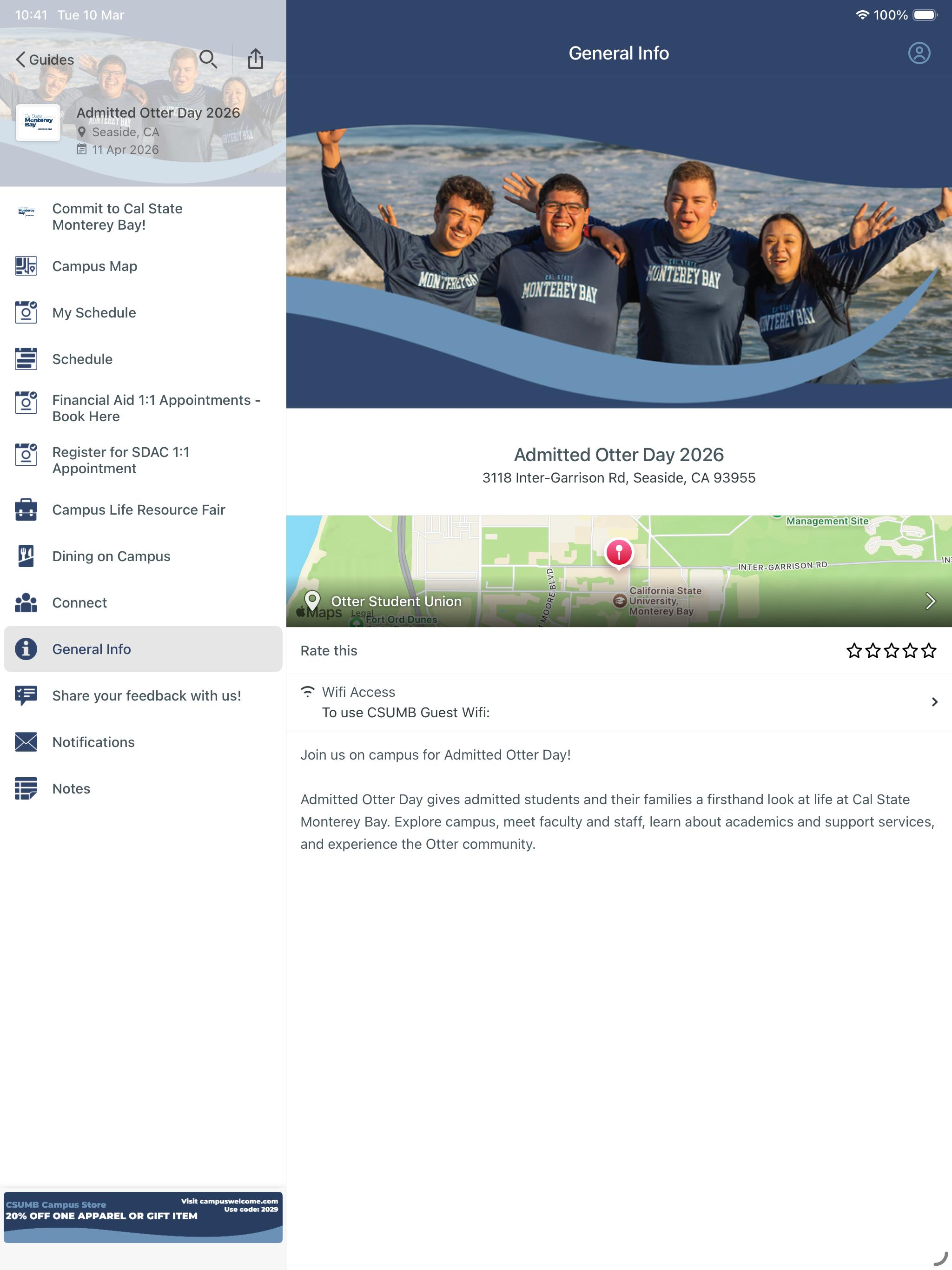 CSUMB Admissions screenshot 4