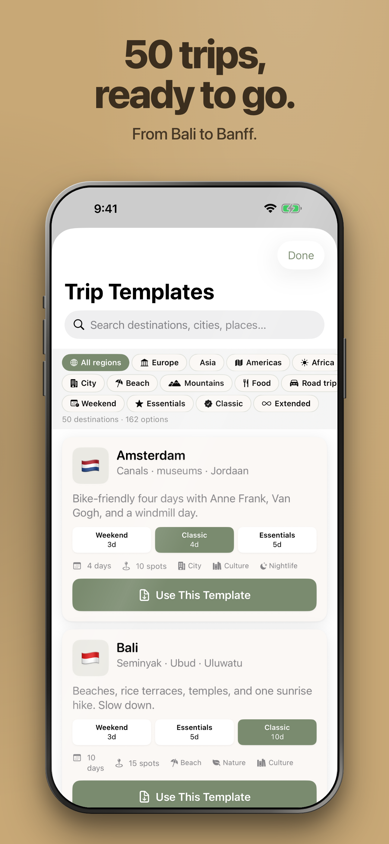 Wandry: Trip Planner