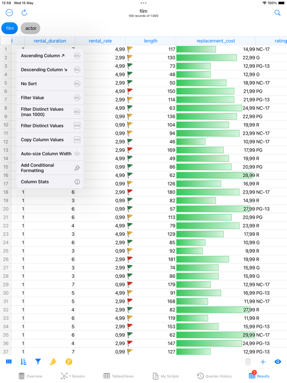 Screenshot #6 pour PostgreSQL Client