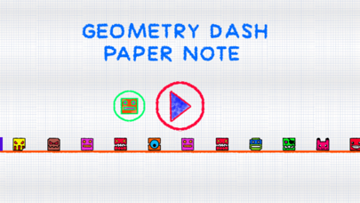 Geometry Dash Paper Note Screenshot