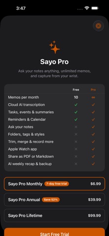 Sayo - Voice to Notes Screenshot 7 of 8