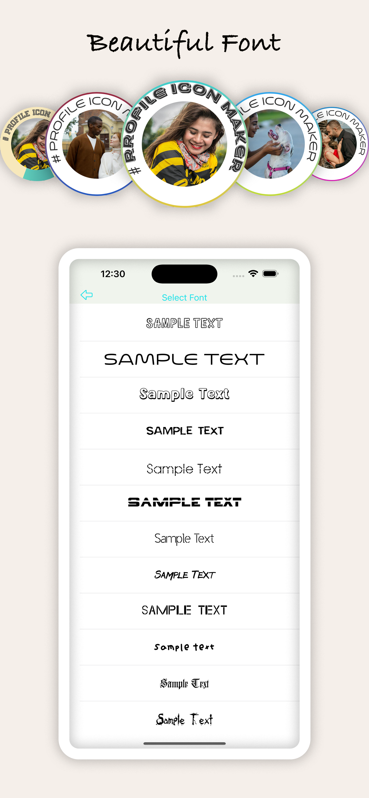 Profile Icon Maker App