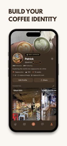 Cappuccin: Coffee Log & Map screenshot