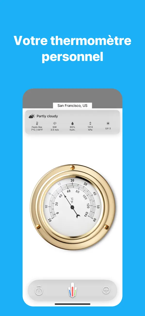 Screenshot #2 pour Thermomètre HD ⊎