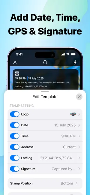 Time Stamp Photos With GPS Map screenshot 2