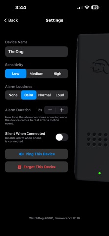 The WatchDog: Alarm Tag screenshot