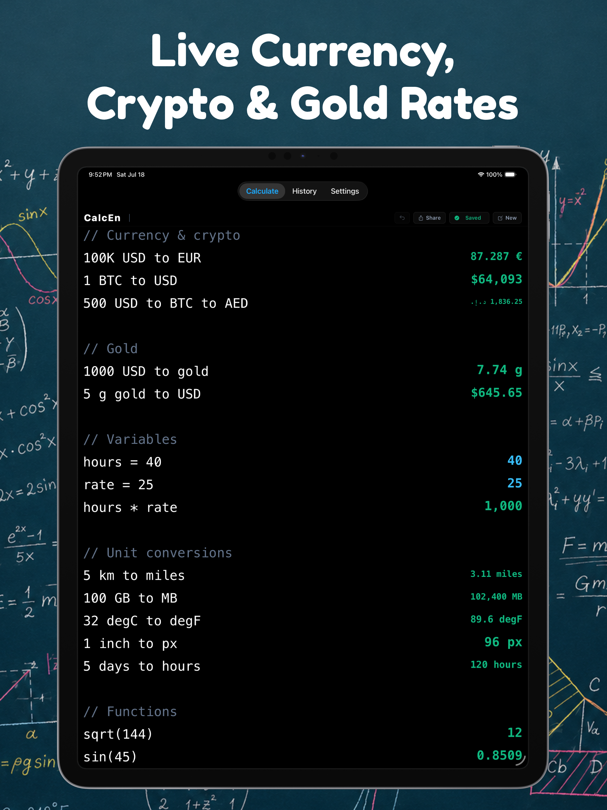 Notepad Calculator: CalcEn screenshot 11