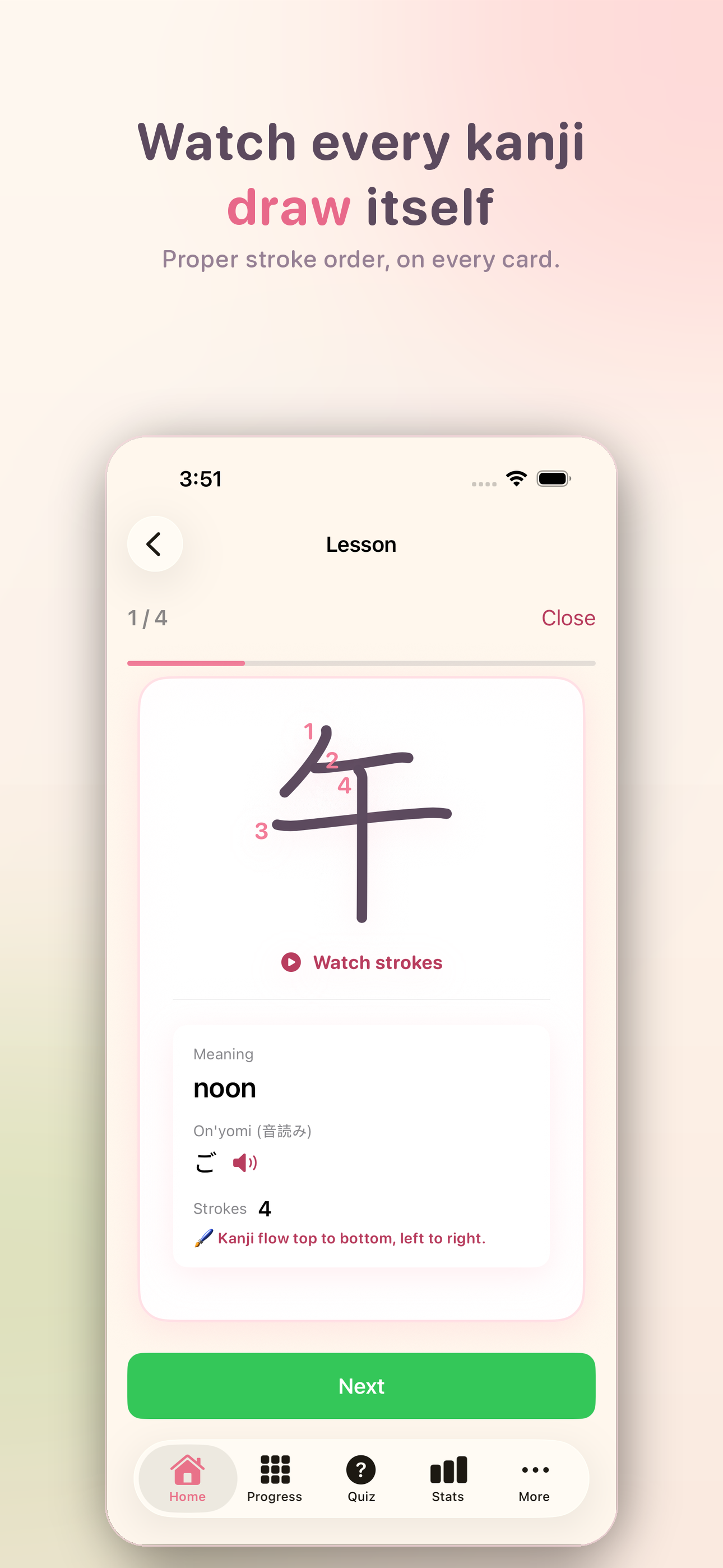 100 Kanji: Japanese N5 Starter screenshot 2