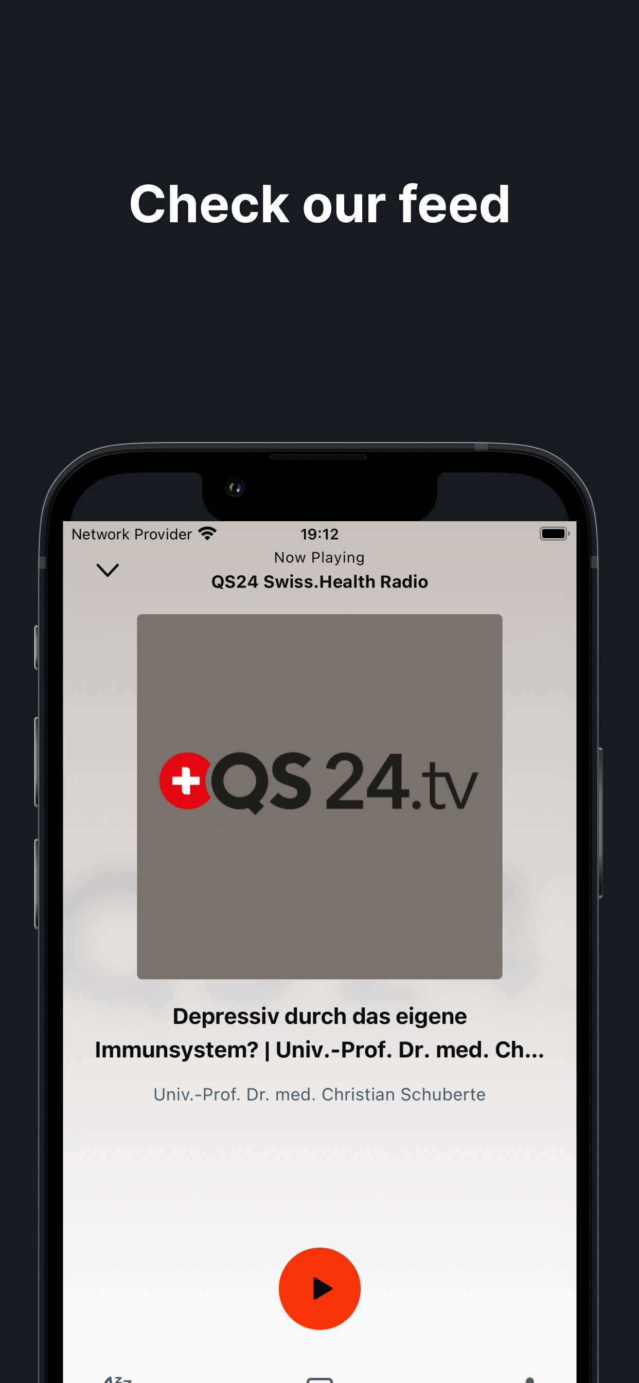 QS24 Swiss.Health Radio screenshot 2