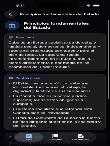 Constitución de Cuba iPad screenshot