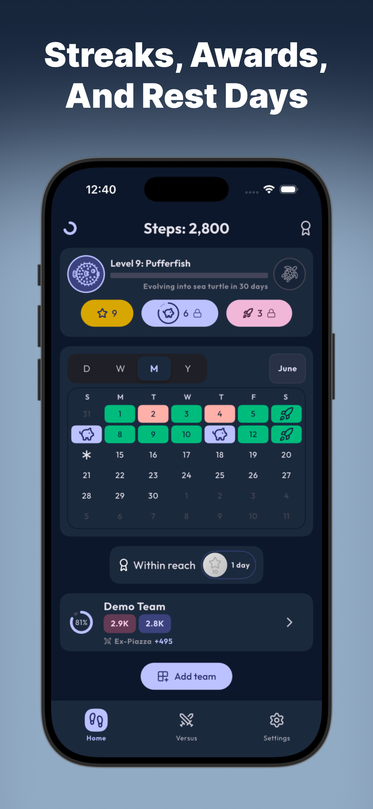 StepCrush: Team Step Challenge