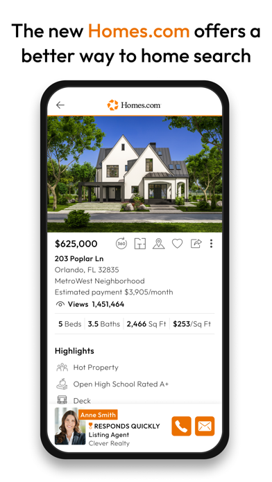Homes.com Real Estate Search Screenshot
