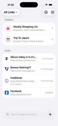 Clippr: Save URLs & Links Screenshot 1 of 2