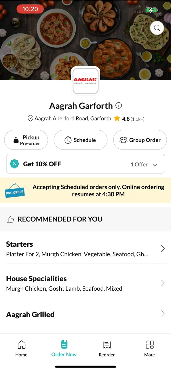 Screenshot #2 pour Aagrah Garforth.