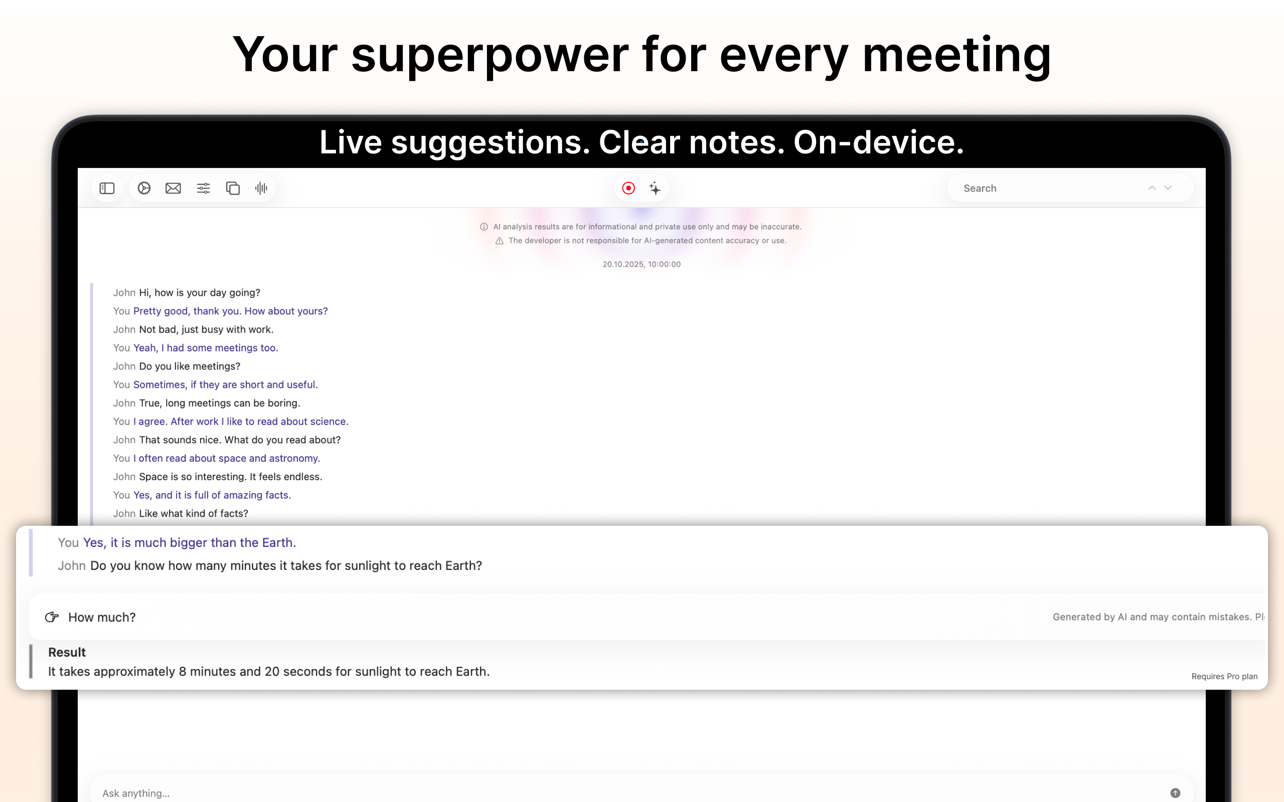 XSpeak: Live Meeting AI screenshot 18