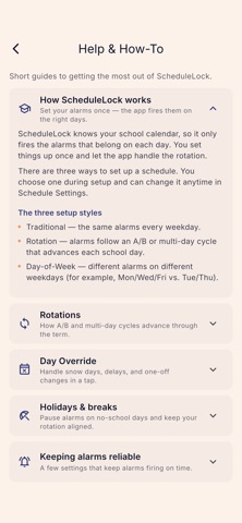 ScheduleLock: Teacher Alarms screenshot