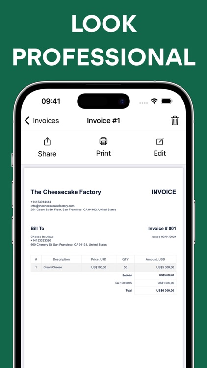 Invoice Maker for Contractors
