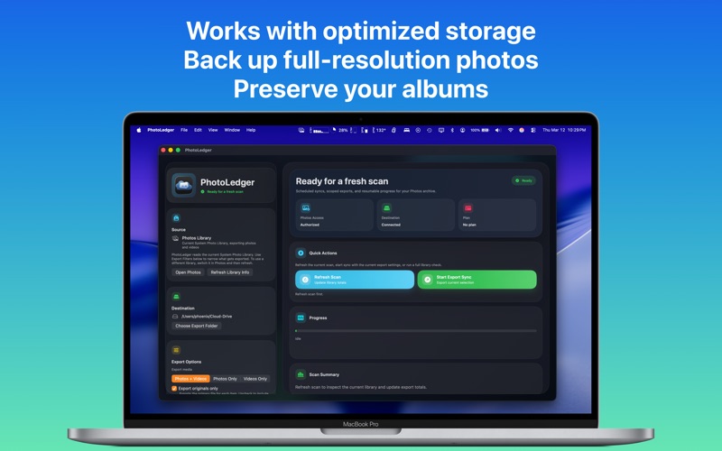 PhotoLedger: Backup & Export screenshot