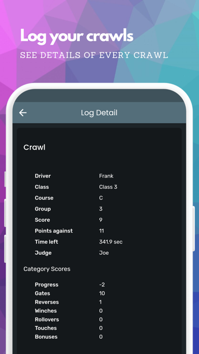 RC Crawl Scorekeeper Screenshot