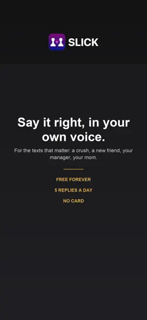 SLICK: AI Texting Assistant screenshot 1