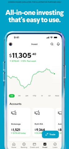 SoFi: Bank, Invest & Crypto iPhone screenshot