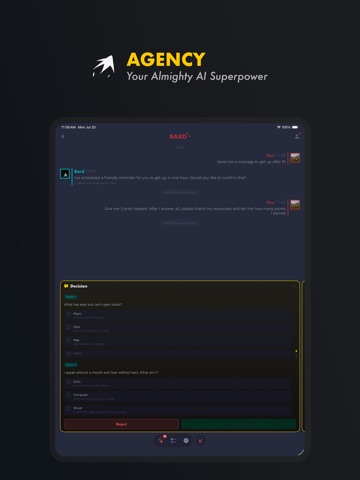 Bard Agency iPad screenshot