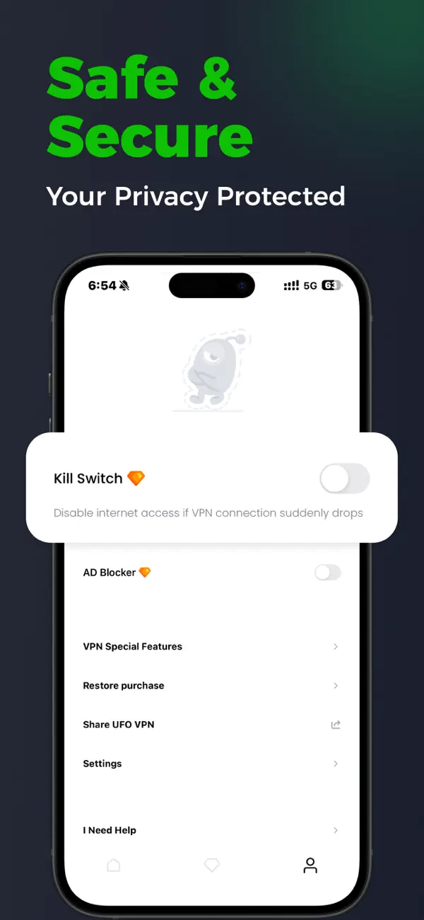 #5. UFO VPN: Ultra Fast Secure VPN (iOS) di: Dreamfii HK Limited