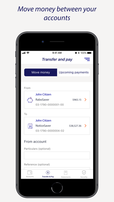 Rabobank Online Savings NZ Screenshot