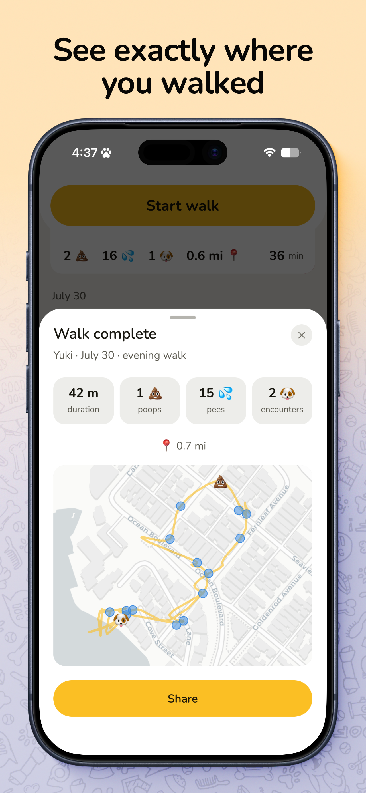 Dog Walks Tracker | pooki screenshot 3