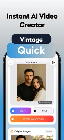 Instant AI Cam - Retro Photos iPhone screenshot
