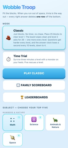 Wobble Troop iPhone screenshot