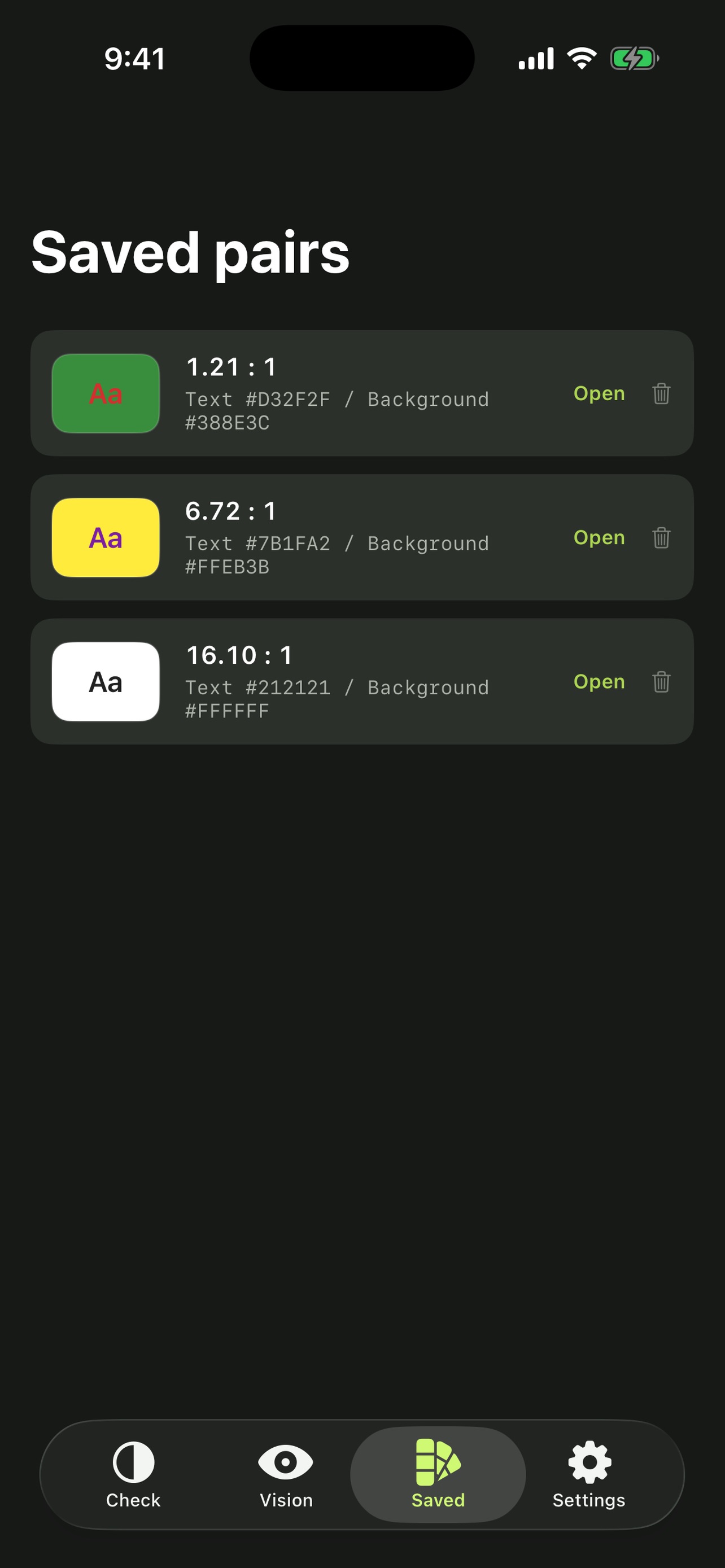 Screenshot 5 of WCAG Contrast Check