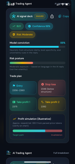 AI Trading Agent Screenshot 4 of 8