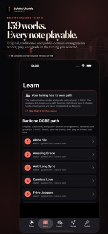 Soloist Ukulele: Chords & Tabs iPhone screenshot