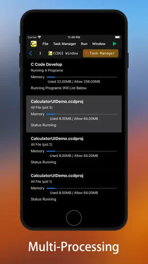 Скриншот C Code Develop на iPhone 6
