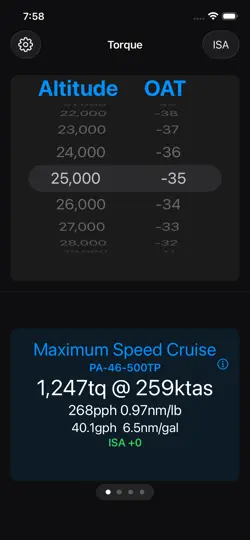 Screenshot von Meridian / JetProp Torque auf dem iPhone 2