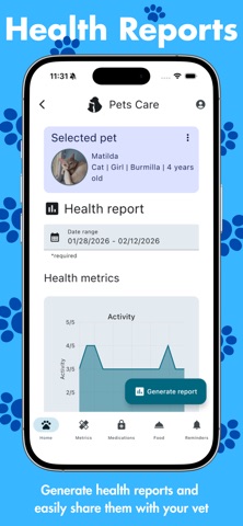 Pets Care: Pet Health Tracker iPhone screenshot