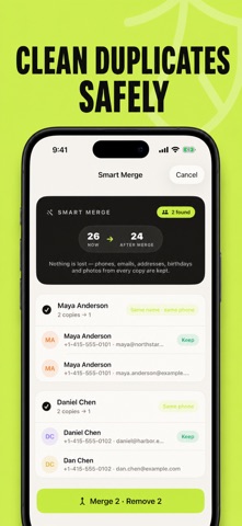 Safekeep: Duplicate Contacts Screenshot 2 of 5