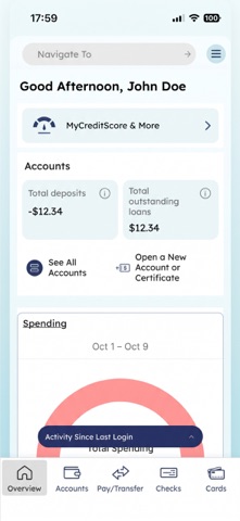 Spectrum Credit Union Mobile Screenshot 2 of 7