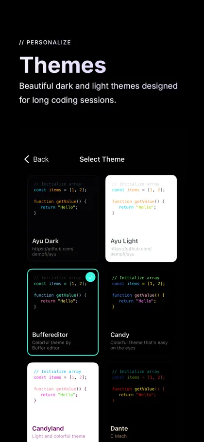 Buffer Editor - Code Editor ekran görüntüsü 5 / 6