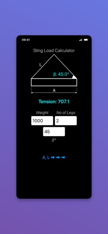 Sling Load Calculator Easy screenshot